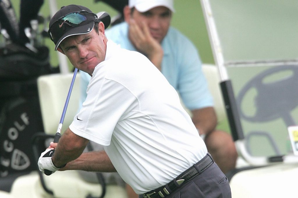 GOLF DRIVER? Paul Gow has a V8 Commodore past, but these days opts for something a bit more luxurious to sling the clubs in to. GOLF DRIVER? Paul Gow has a V8 Commodore past, but these days opts for something a bit more luxurious to sling the clubs in to.